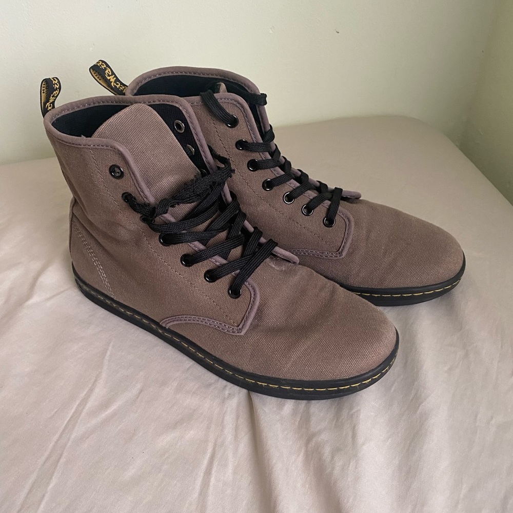Dr. Martens air wair dress canvas high top shoes
